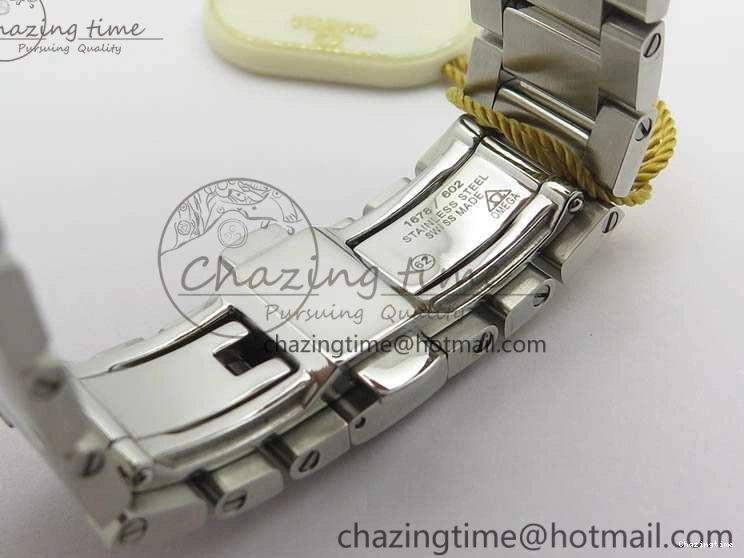 0210 Speedmaster ’57 Co-Axial OMF 1:1 Best Edition Blue Dial White Markers On SS Bracelet A Sustainable 8145